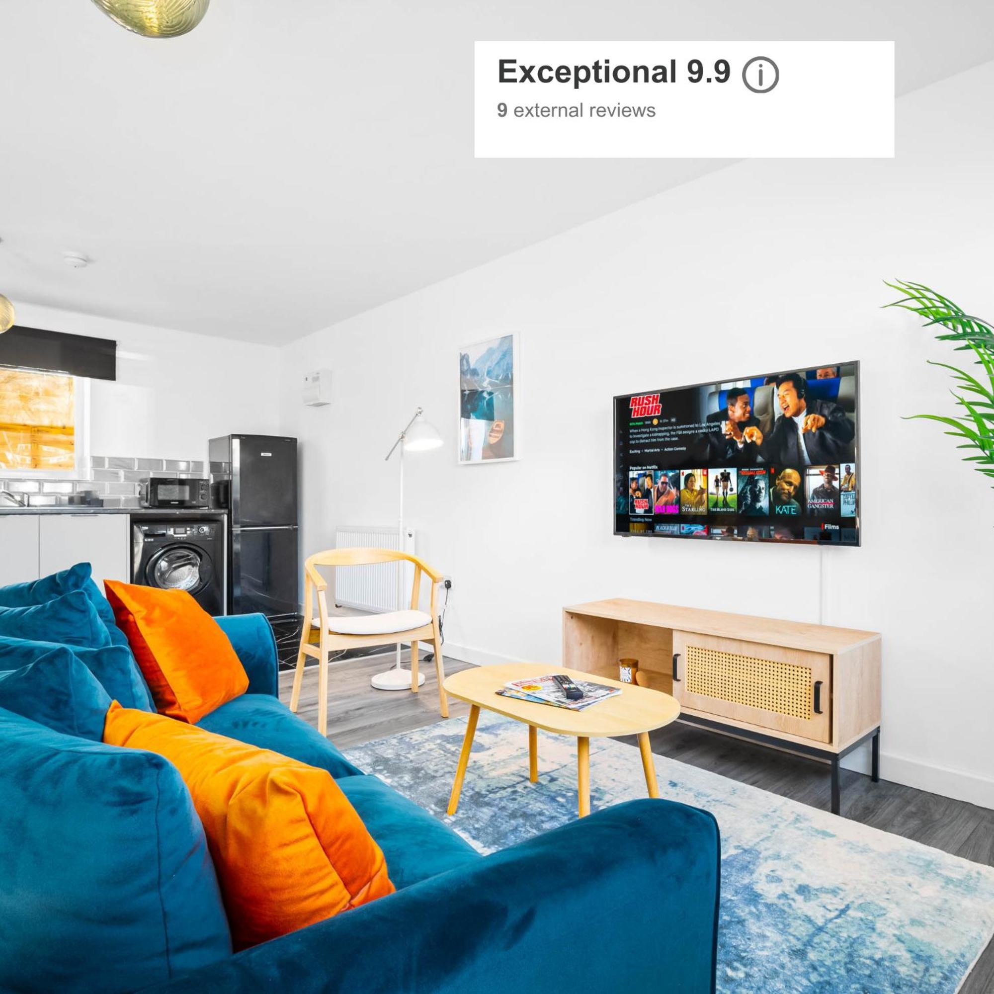 Modern Apartment - Cradley Heath - Top Rated - Netflix - Wifi - 1Mh Smethwick Buitenkant foto
